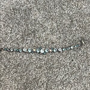 Sorrelli Silver and Blue Crystal Bracelet